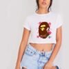 BAPE A Bathing Ape Sakura Crop Top Shirt