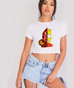 Bape Baby Milo Bart Simpson Crop Top Shirt