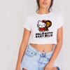 Bape Hello Kitty Crop Top Shirt