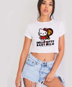 Bape Hello Kitty Crop Top Shirt