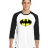 Batman Toothless Sleeve Raglan Tee