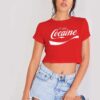 Coca-Cola Parody Cocaine Crop Top Shirt