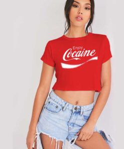 Coca-Cola Parody Cocaine Crop Top Shirt