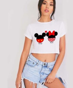 Mickey & Minnie Boobs Crop Top Shirt