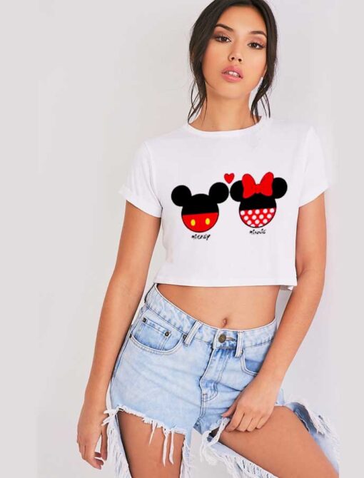 Mickey & Minnie Boobs Crop Top Shirt