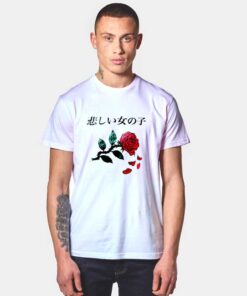 Sad girl Red Rose