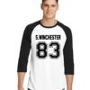 Supernatural Sam Winchester Sleeve Raglan Tee