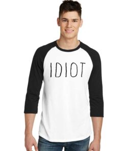 5 Seconds of Summer 5SOS Idiot Sleeve Raglan Tee