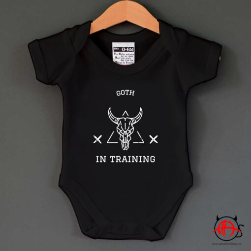 Goth In Training Baby Onesie