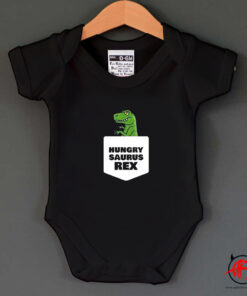 Hungry Saurus Rex Baby Onesie