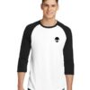 Pocket Outline Alien Head Sleeve Raglan Tee