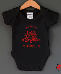 Roses Daddy's Lil Monster Baby Onesie