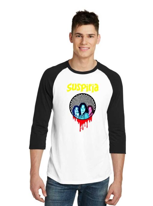 Suspiria Cult Horror 1977 Sleeve Raglan Tee