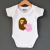 A Bathing Ape Bape Head X Peppa Pig Parody Baby Onesie