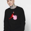 Air Jordan X Peppa Pig Parody Sweatshirt