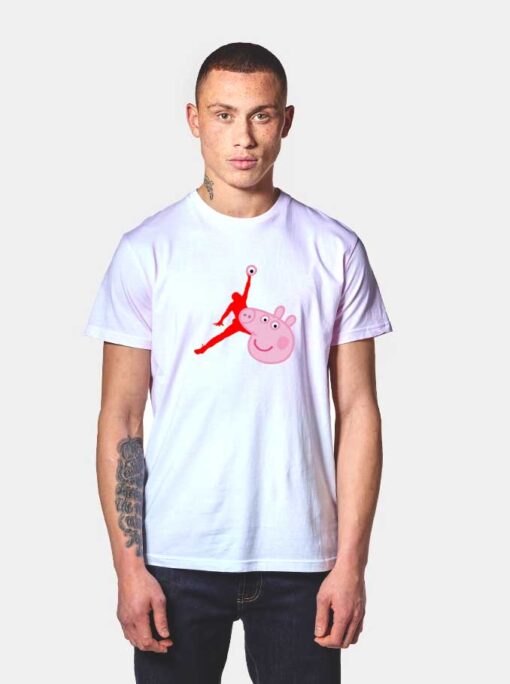 Air Jordan X Peppa Pig Parody T Shirt