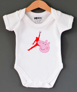 Air Jordan X Peppa Pig Parody Baby Onesie