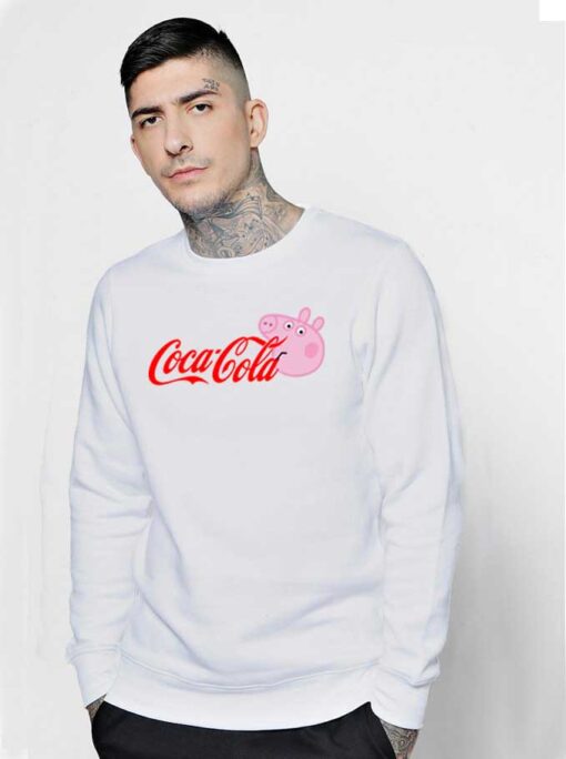 Coca Cola Coke X Peppa Pig Parody Sweatshirt