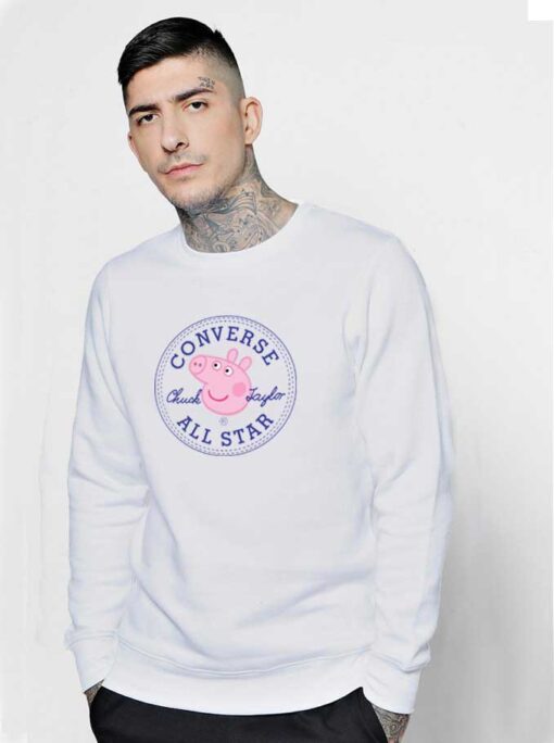 Converse All Star X Peppa Pig Parody Sweatshirt