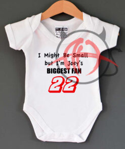 Joey Logano Biggest Fan Funny Novelty Baby Onesie