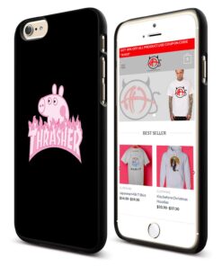 Peppa Pig X Thrasher Parody iPhone Cases