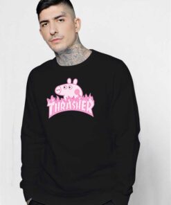 Peppa Pig X Thrasher Parody Sweatshirt