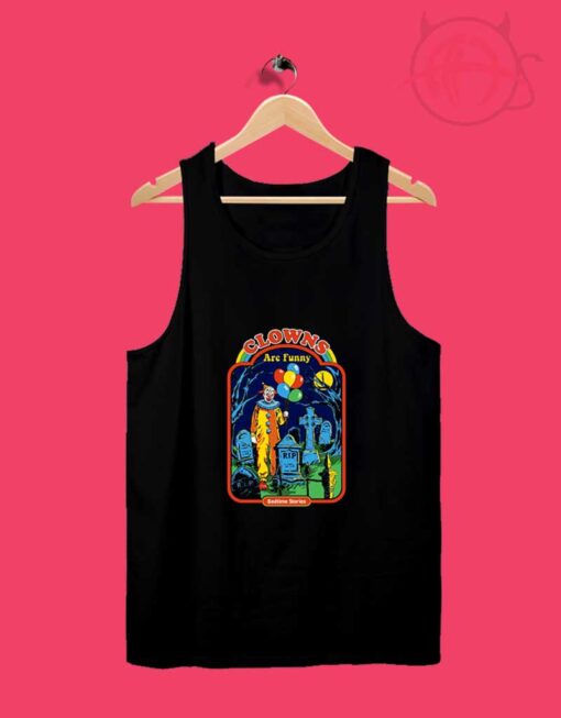 Clowns Are Funny Halloween Tank Top Design Ideas