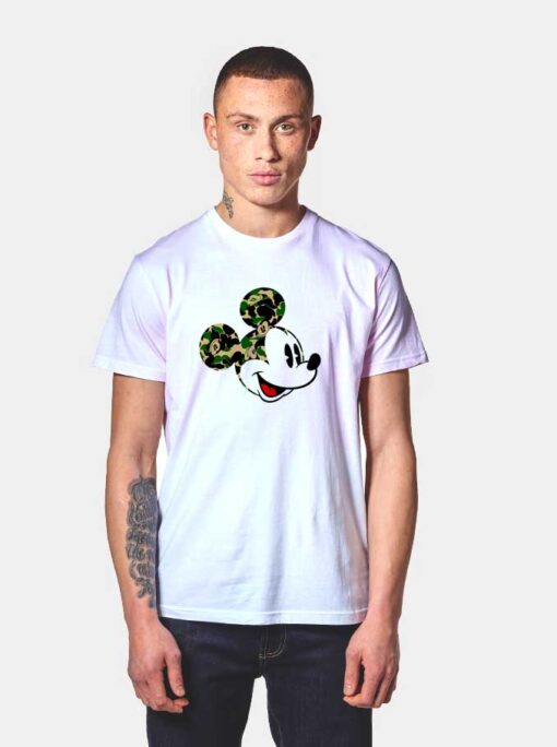 Bape Camo x Disney Mickey Mouse T Shirt