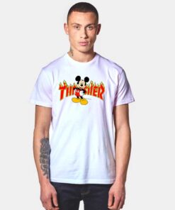 Mickey Mouse X Thrasher Parody T Shirt
