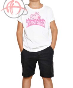 Peppa Pig X Thrasher Parody Youth T Shirt