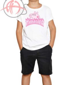 Peppa Pig X Thrasher Parody Youth T Shirt1