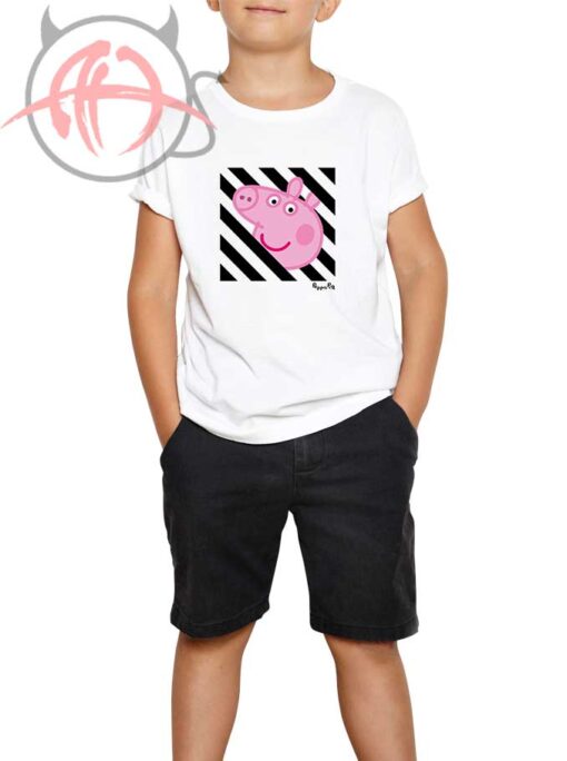 Peppa Pig x OFF White Collab Youth T Shirt