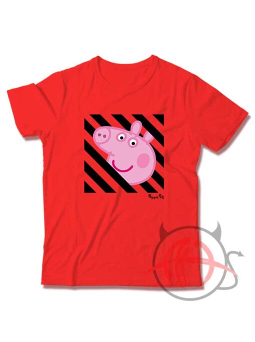 Peppa Pig x OFF White Collab Youth T Shirt