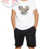 Mickey Minnie Head Doodle Disney Youth T Shirt