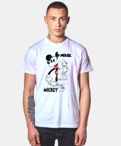 Mickey Mouse Vintage Half And Half T Shirt