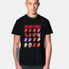 The Rolling Stones Fiery Tongue Evolution Vintage T Shirt