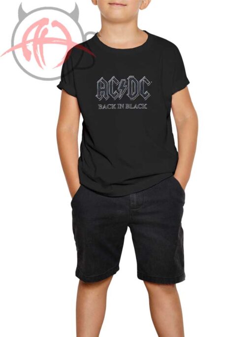 ACDC Black in Black Youth T Shirt