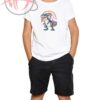 Unicorn Riding Dinosaur Youth T Shirt