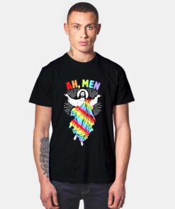 Ah, Men Gay jesus T Shirt