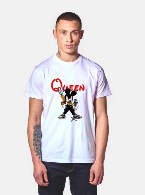 Mickey Freddie Mercury Queen T Shirt