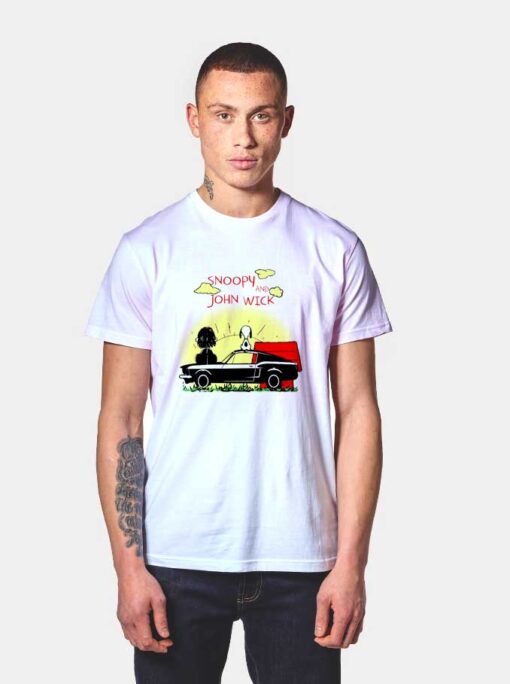 Snoopy and John Wick Sunshine T Shirt