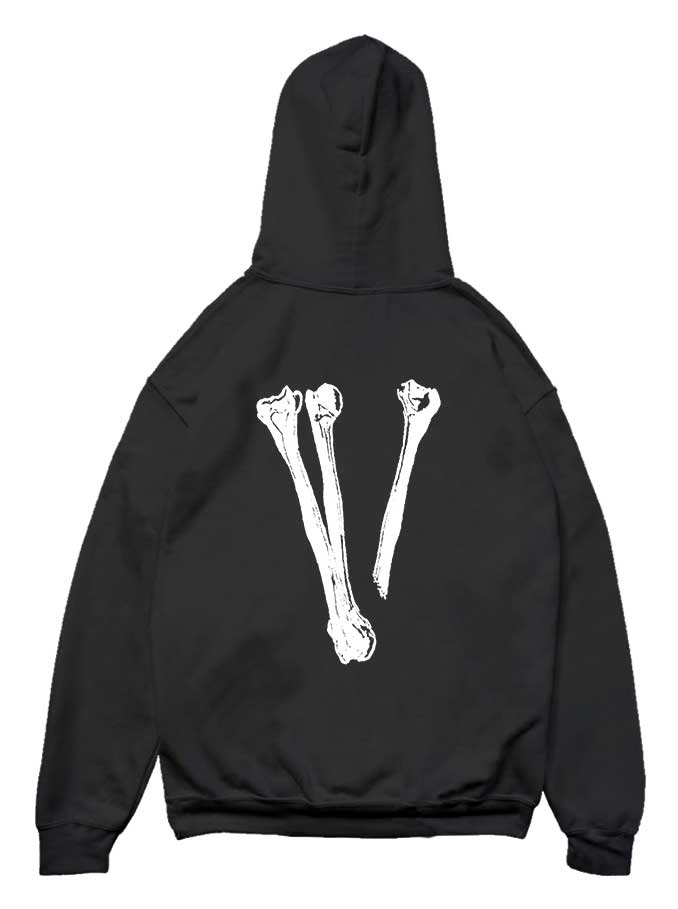 vlone skull and bones hoodie