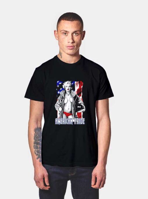 Marliyn Monroe American Pride T Shirt