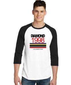 Diamond 1998 USA Skate Sleeve Raglan Tee