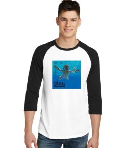 Nevermind Album Nirvana Sleeve Raglan Tee