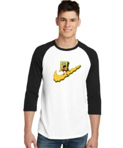 Nike x Spongebob Collab Parody Sleeve Raglan Tee