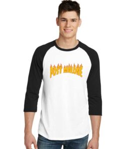 Post Malone Thrasher Flame Sleeve Raglan Tee