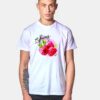 Raspberry White T Shirt