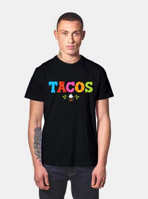 Tacos Ingredients Logo T Shirt