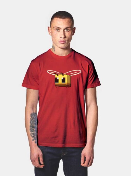 8-bit Bee Minecraft T Shirt